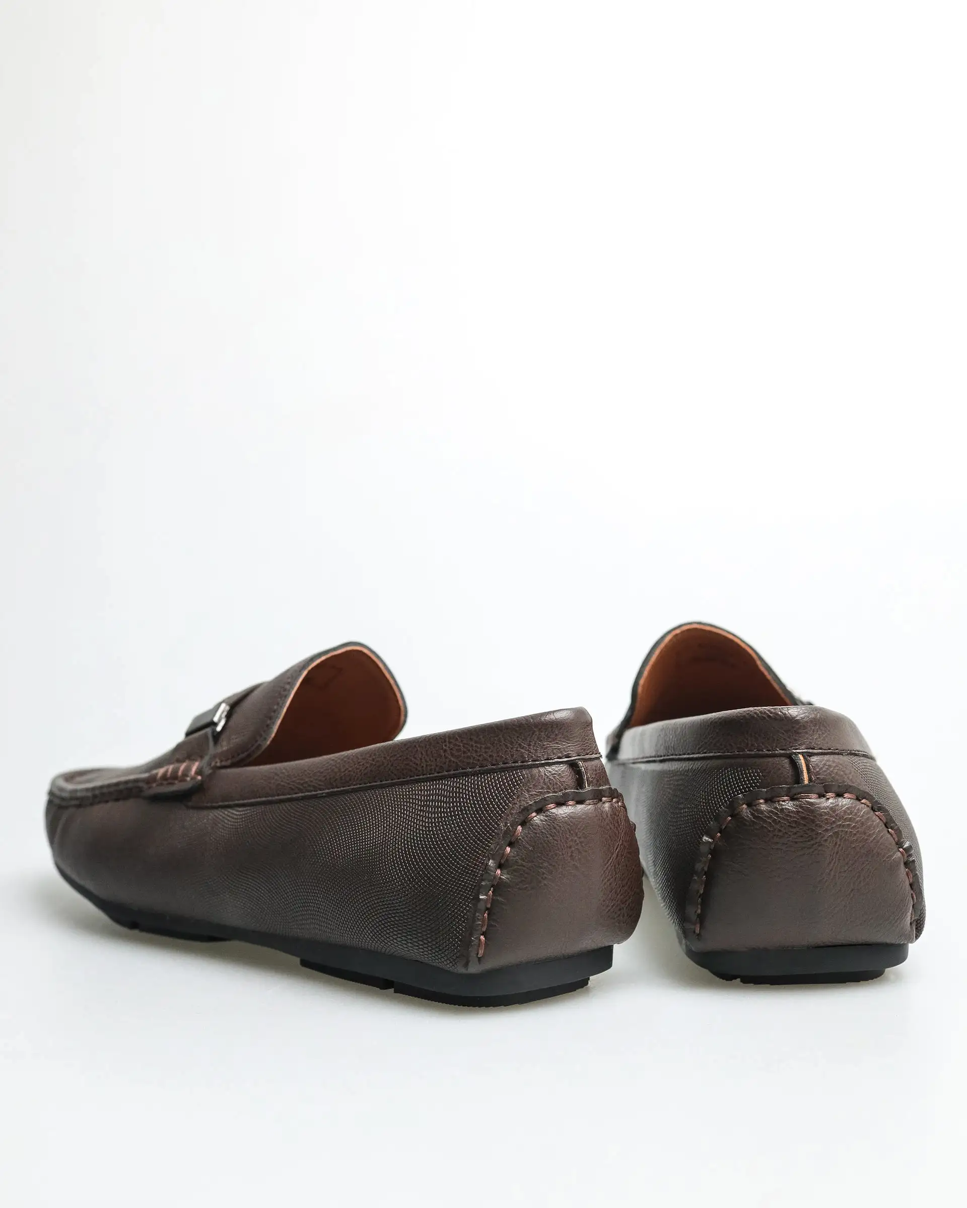 Tomaz C438 Men's Buckle Moccasins (Coffee)