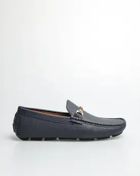 Tomaz C476 Men's Buckle Moccasins (Navy)