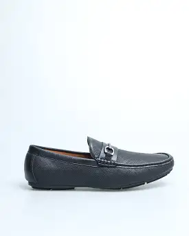 Tomaz C479 Men's Buckle Moccasins (Black)