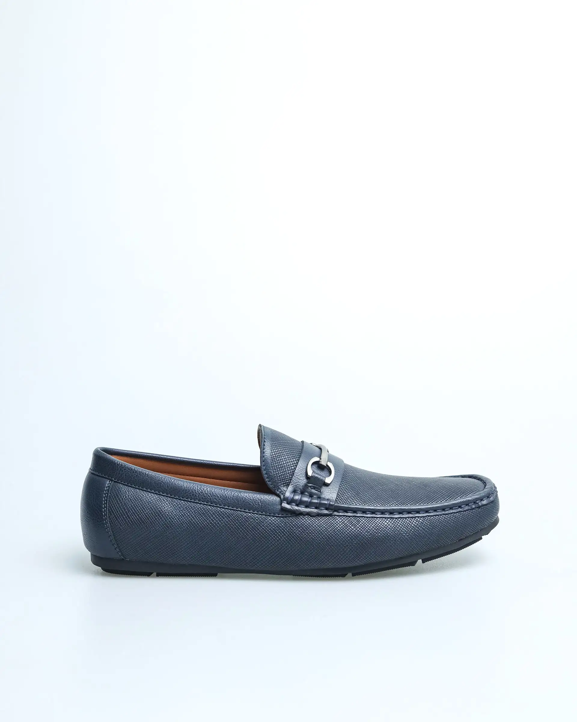 Tomaz C479 Men's Buckle Moccasins (Navy)