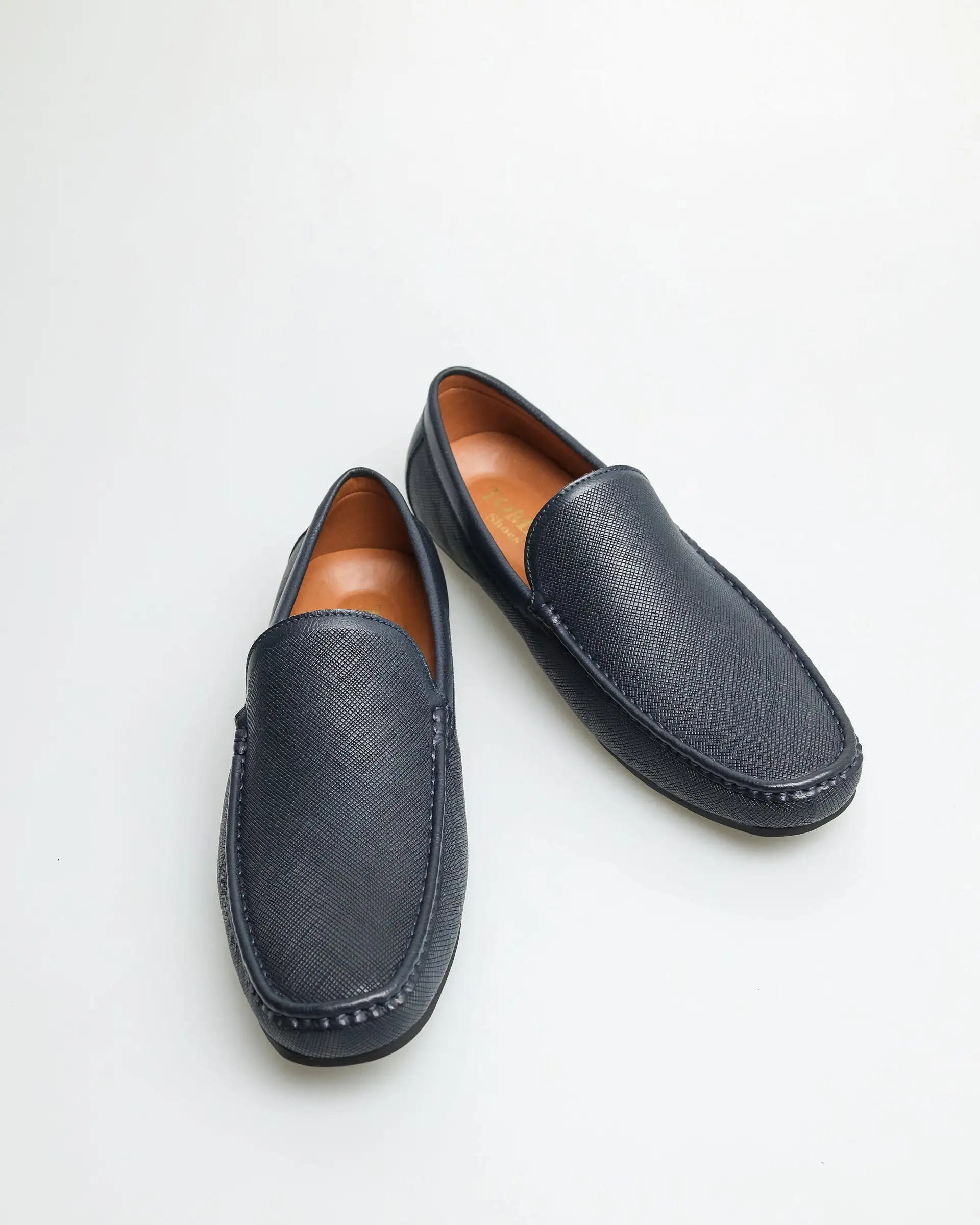 Tomaz C480 Men's Plain Moccasins (Navy)