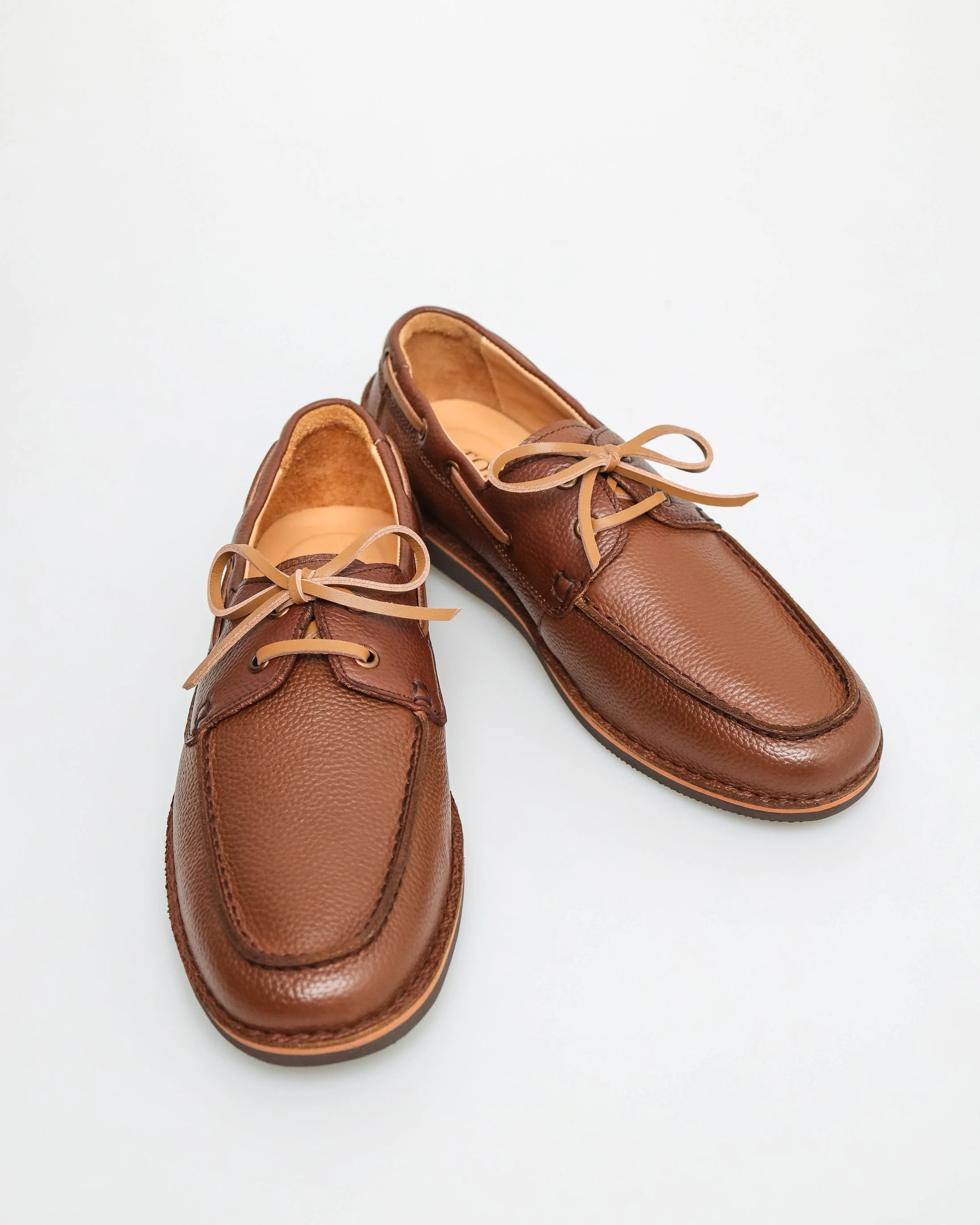 Tomaz C551 Men's Leather Boat Shoes (Brown)