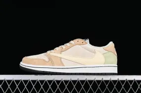 Travis Scott x Air Jordan 1 Low OG Khaki Light Green Black DM7866-688