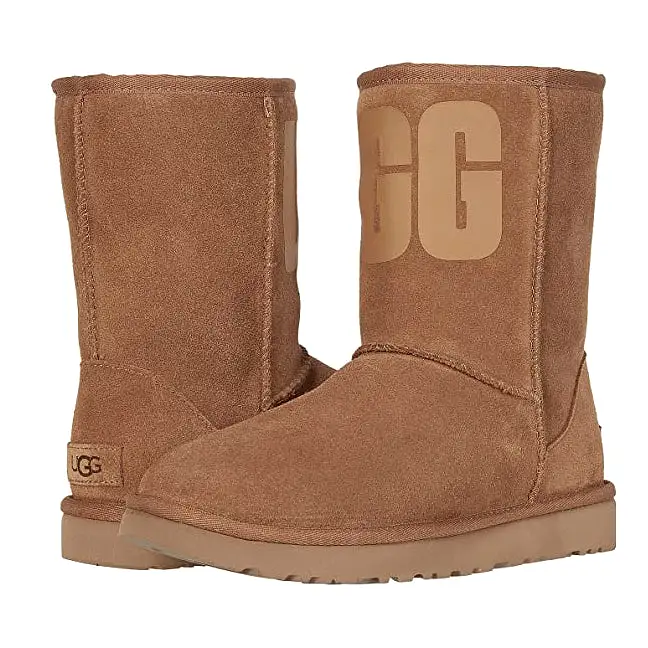 UGG Classic Short Rubber Logo Chestnut (1108230) Women