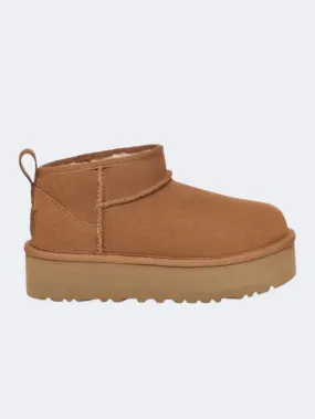 Ugg Classic Ultra Mini Platform Kids-Girls Lifestyle Shoes Chestnut