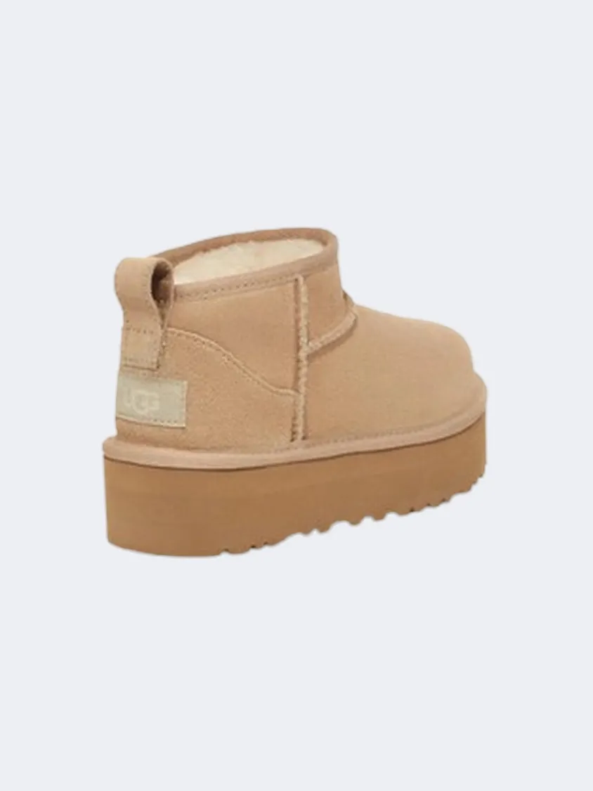 Ugg Classic Ultra Mini Platform Kids-Girls Lifestyle Shoes Sand