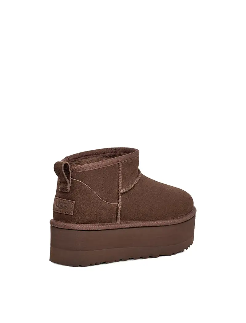 UGG Womens Classic Ultra Mini Platform Boot Burnt Cedar