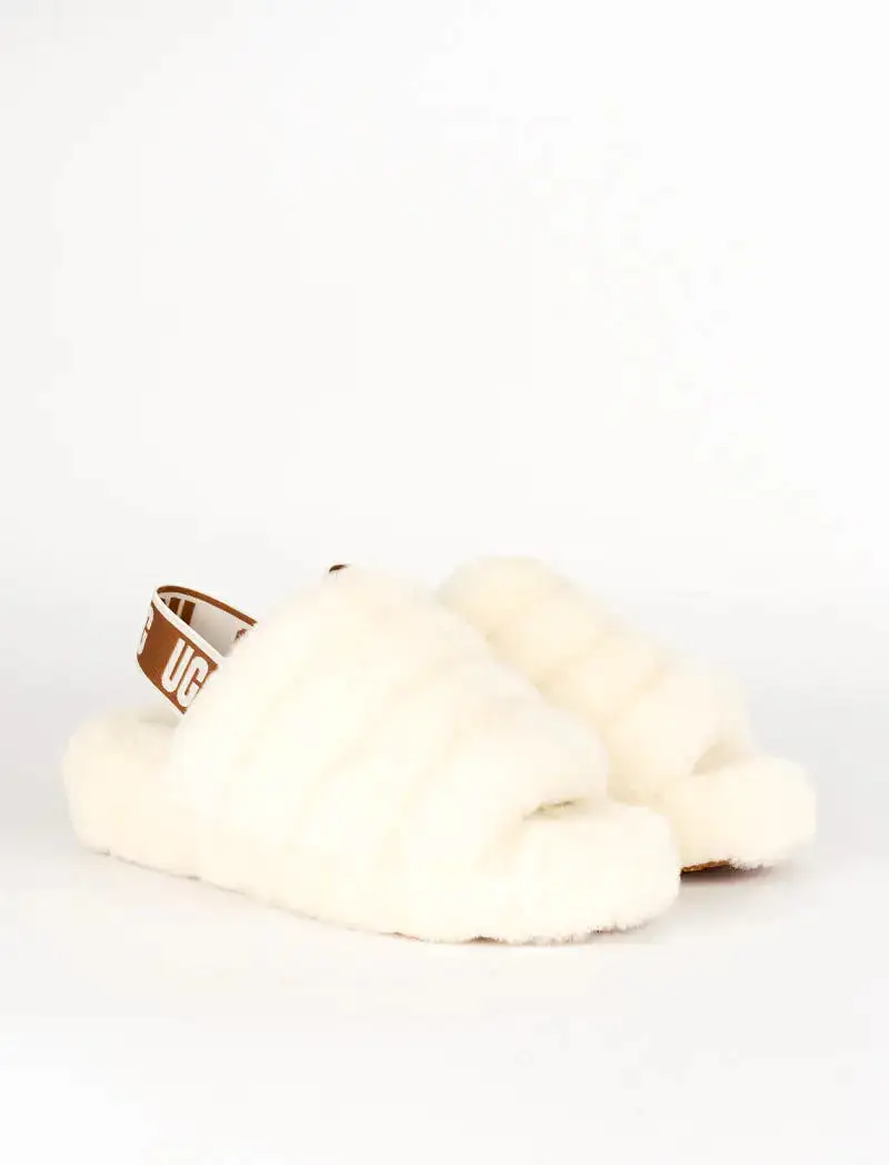 UGG Womens Fluff Yeah Slide Natural