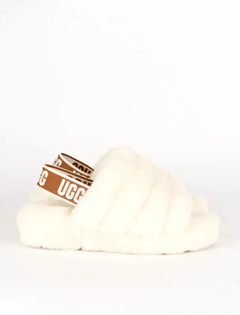 UGG Womens Fluff Yeah Slide Natural