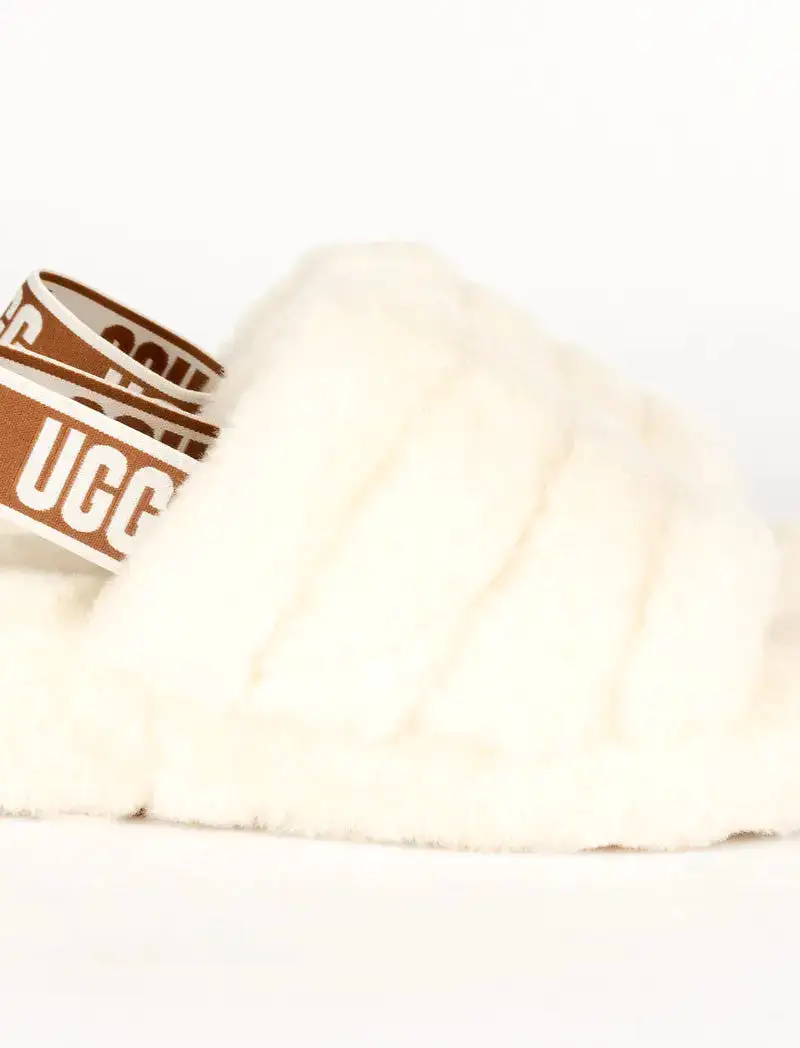 UGG Womens Fluff Yeah Slide Natural