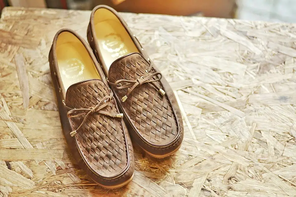 W821 Classic Woven Loafer Nubuck Copper