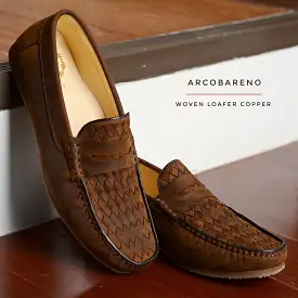 W823 Classic Penny Woven Loafer Copper