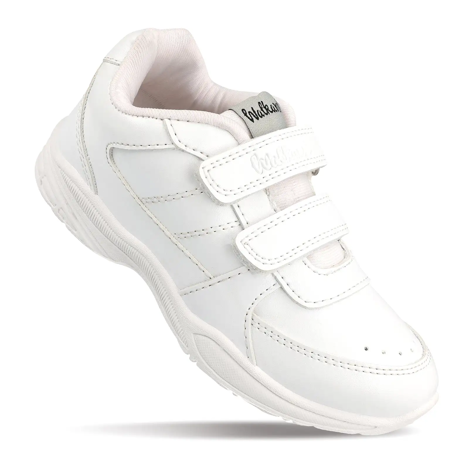 Walkaroo Kids School Shoes - 570 White